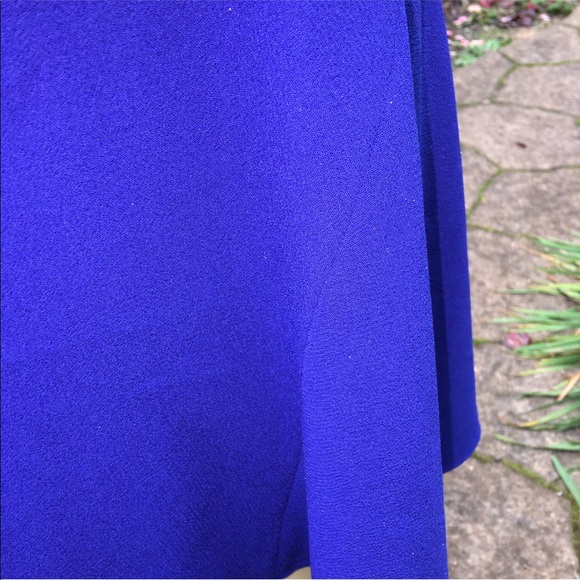 A line ELIZA Jroyal blue dress NWT 10 Shoulder bow - Picture 6 of 9